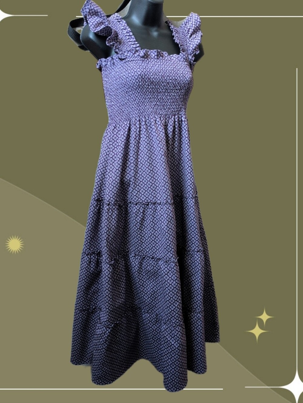 ✨The Ellie Nap Dress in Plum floral jacquard Size Xs